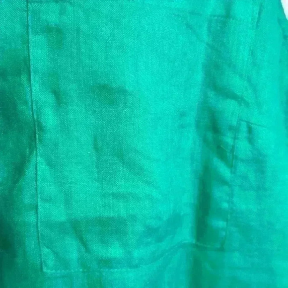 NWT Chico’s 100% Linen Side-Slit Tunic in Congo Green (Size XL/3) - Picture 8 of 16